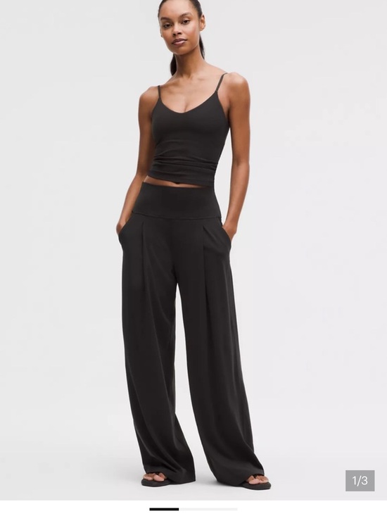 lululemon athletica Pants - Lululemon Align Black Palazzo Pant Wide Leg Black Size 8